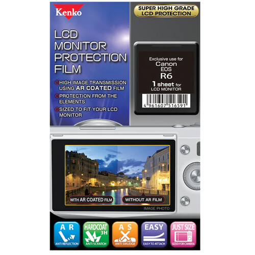 Kenko LCD Monitor Protection Film for the Canon EOS R6 Camera