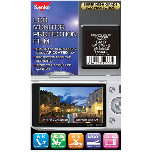Kenko LCD Monitor Protection Film for the Olympus EM-1X M10 or M5 Camera