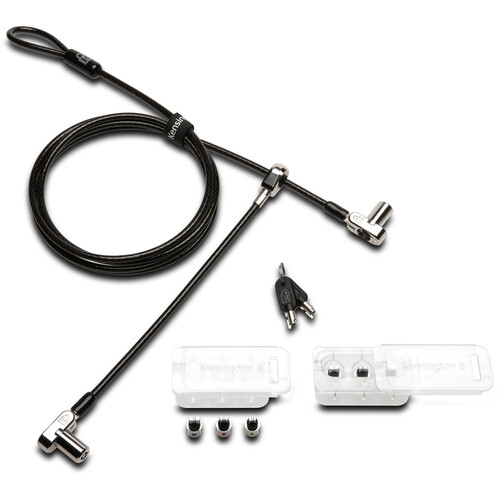 Kensington Universal 3-in-1 Keyed Cable Lock (Twin Lockheads Custom Keyed)