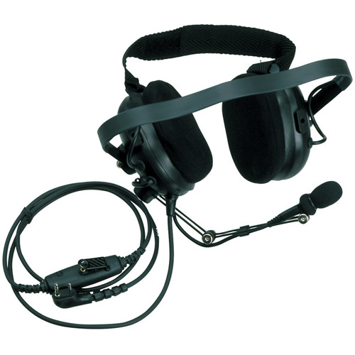 Kenwood KHS-10D-BH Noise-Reduction Headset with In-Line PTT (Black Behind-the-Head)