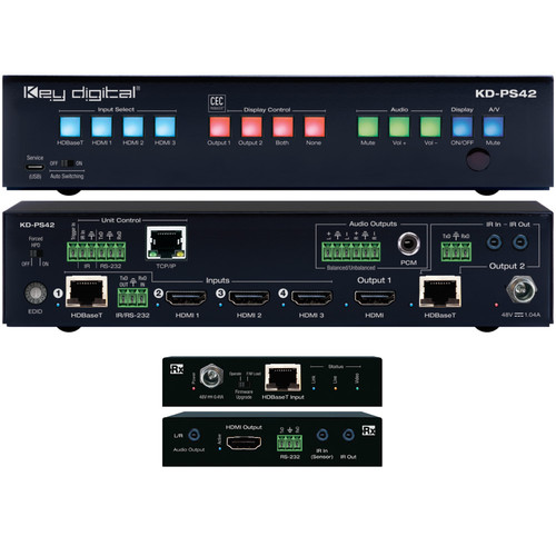 Key Digital 4-Input 4K 18G Presentation Switcher