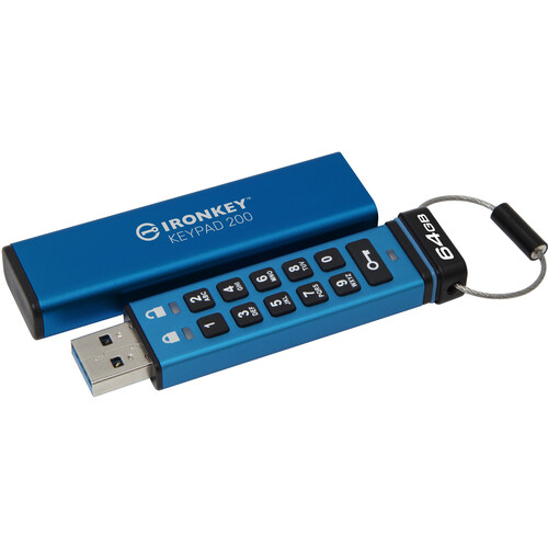 Kingston 64GB IronKey Keypad 200 USB 3.2