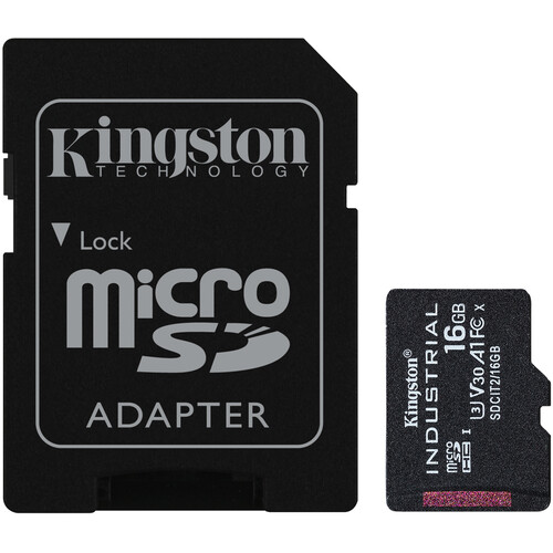 Kingston 16GB Industrial UHS-I microSDHC