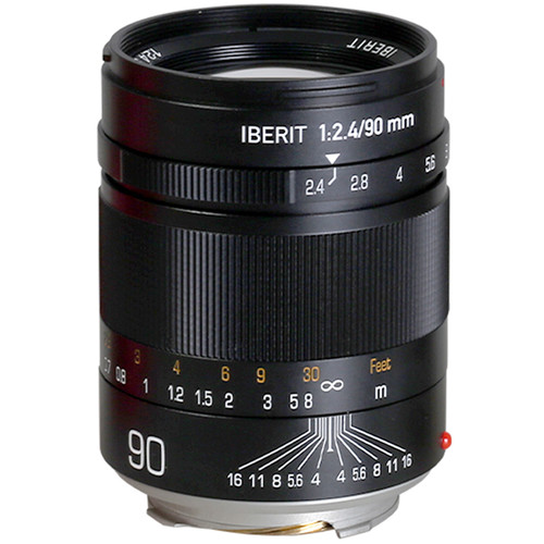 KIPON Iberit 90mm f/2.4 Lens for Leica M (Black)