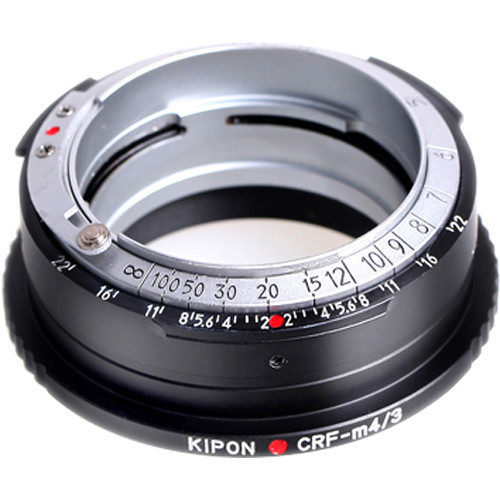 KIPON Lens Mount Adapter for Contax RF-Mount Internal or External Bayonet Lens to Micro Four Thirds-Mount Camera