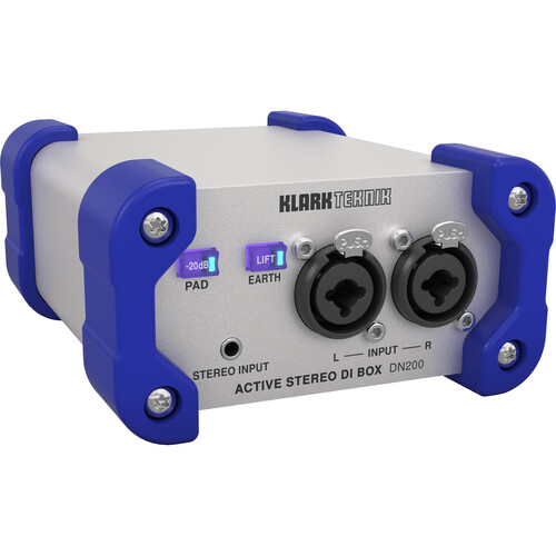 Klark Teknik DN200 V2 Active Stereo Direct Box with Extended Dynamic Range
