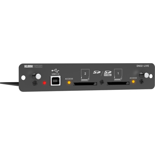 Klark Teknik DN32-LIVE 32-Channel USB/SD/SDHC Expansion Card for X32 Consoles