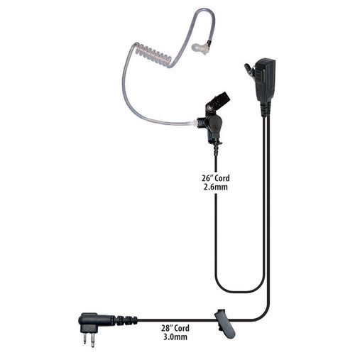 Klein Electronics Signal-M1 Split-Wire Earpiece with Motorola 2-Prong Connector