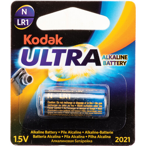 Kodak Ultra 1.5V N (LR1) Alkaline Battery Exp 2021