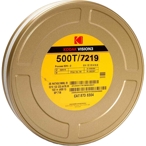 Kodak VISION3 500T Color Negative Film #7219 (16mm 400' Roll Single Perf)