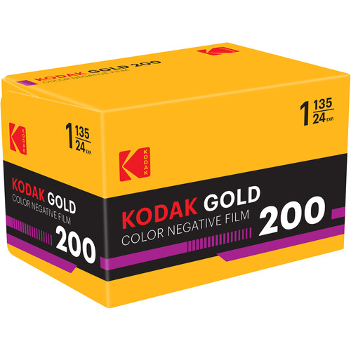 Kodak Eastman GOLD 200 Color Negative Film (35mm Roll Film 24 Exposures)