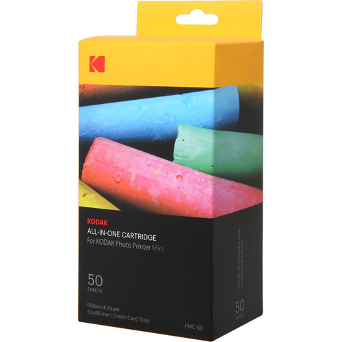 Kodak PMC50 Photo Printer Mini AllinOne Cartridge Set