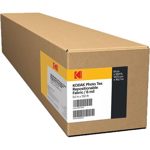 Kodak PHOTO TEX Repositionable Aqueous Fabric (6 mil 54