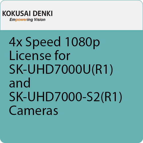 Kokusai Denki Electric 4x Speed 1080p License for SK-UHD7000U(R1) and SK-UHD7000-S2(R1) Cameras