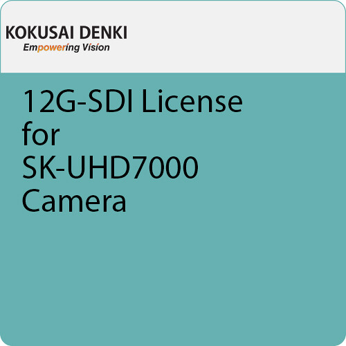 Kokusai Denki Electric 12G-SDI License for SK-UHD7000 Camera