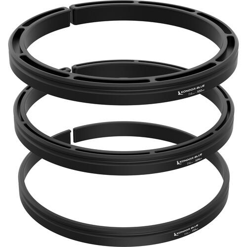 Kondor Blue Cine Lens Clamp-On Adapter Ring Set (114-100/104/110mm)