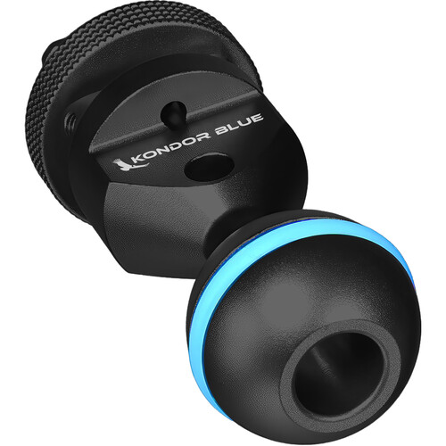 Kondor Blue Ball Head to Cold Shoe Mount for Magic Arms (Raven Black)
