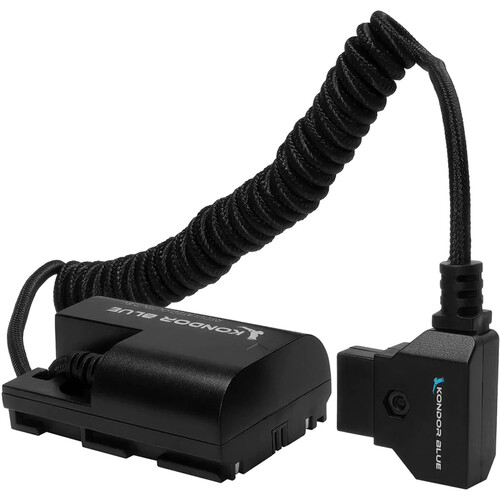 Kondor Blue D-Tap to Canon LP-E6 Dummy Battery Cable (Raven Black 16-36