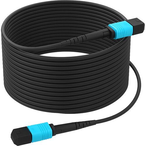 Kondor Blue Fletch OM3 MPO Fiber Armored Cable (1000')
