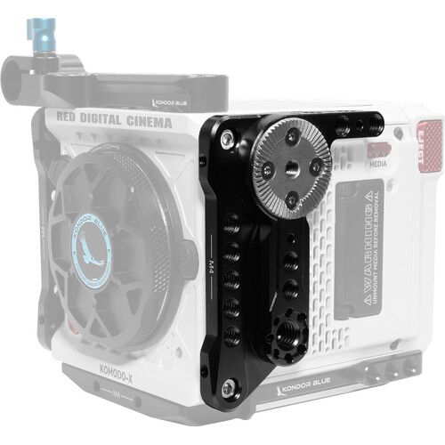 Kondor Blue Left-Side Plate for RED KOMODO-X (Raven Black)