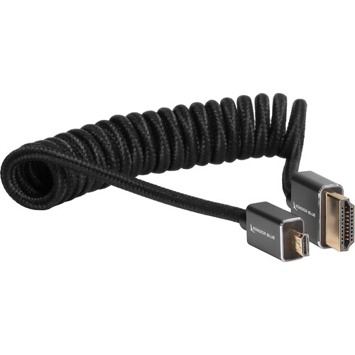 Kondor Blue Coiled Micro-HDMI to HDMI (12 to 24