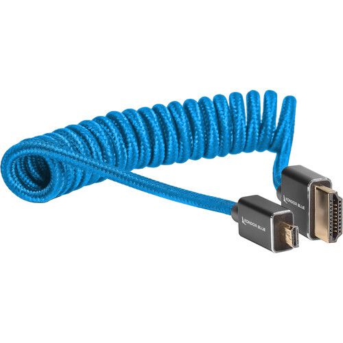 Kondor Blue Coiled Micro-HDMI to HDMI (12 to 24