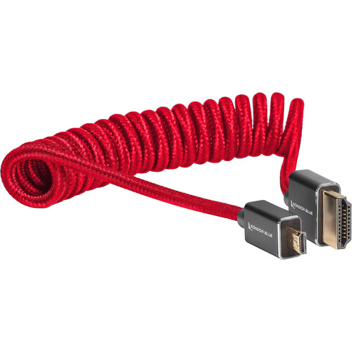 Kondor Blue Coiled Micro-HDMI to HDMI (12 to 24