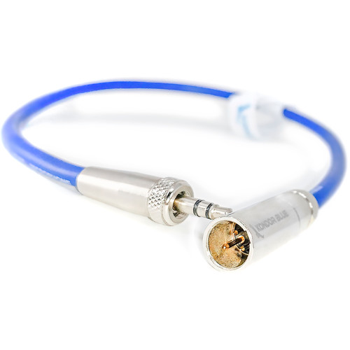 Kondor Blue Mini-XLR Male to Locking 3.5mm Stereo Cable for BMPCC 6K/4K & Canon C70 (Blue)
