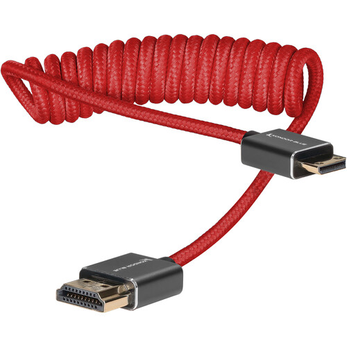 Kondor Blue Coiled Mini-HDMI to HDMI Cable (12 to 24