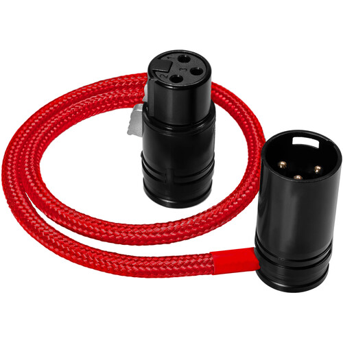 Kondor Blue Straight Low-Profile Right-Angle XLR Cable (16