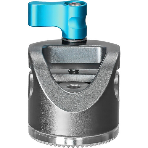 Kondor Blue Rosette to Straight-Angle Rod Clamp (Space Gray)