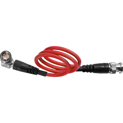Kondor Blue 12G-SDI Cable Right-Angle to Straight for 4K60p Camera Monitors and Transmitters (20