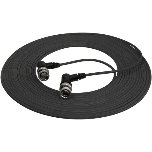 Kondor Blue 6G-SDI Video Cable with Right-Angle BNC Connectors (25' Raven Black)