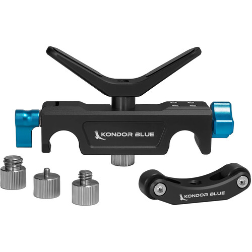 Kondor Blue Universal Lens Support Kit for LWS 15mm Rods (Raven Black)