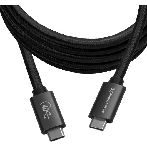 Kondor Blue USB-C Cable (6' Raven Black)