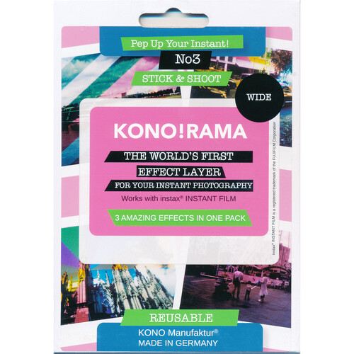 KONO Number 3 Effects Filter Pack for FUJIFILM INSTAX Wide Film
