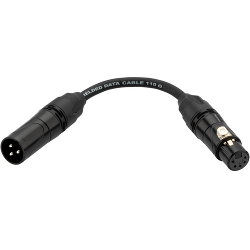 Kopul DMX35PA-S 3-Pin Male to 5-Pin Female DMX Adapter Cable (6
