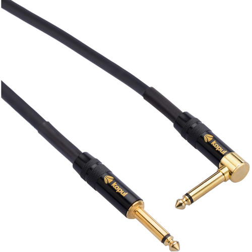 Kopul Studio Elite 4000 Series 1/4" Male Right-Angle to 1/4" Male Studio Instrument Cable (50