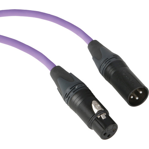 Kopul Premium Performance 3000 Series Neutrik XLR Male to XLR Female Microphone Cable (15' Violet)