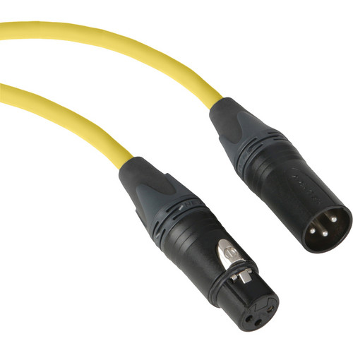Kopul Premium Performance 3000 Series Neutrik XLR Male to XLR Female Microphone Cable (50' Yellow)