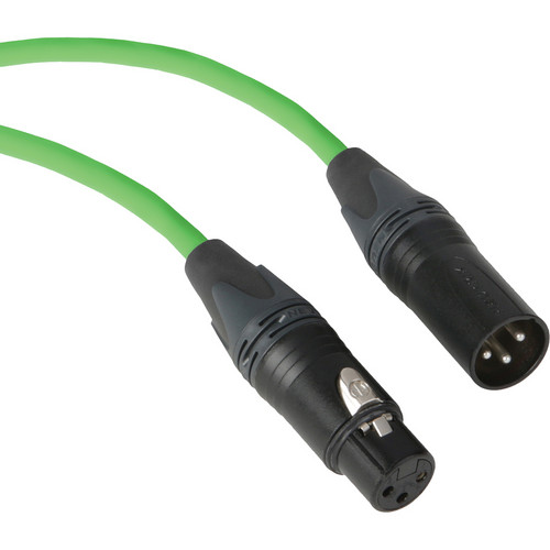 Kopul Premium Performance 3000 Series Neutrik XLR Male to XLR Female Microphone Cable (100' Green)