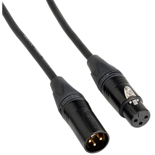 Kopul Premier Quad Pro 5000 Series Neutrik XLR M to XLR F Microphone Cable (6' Black)