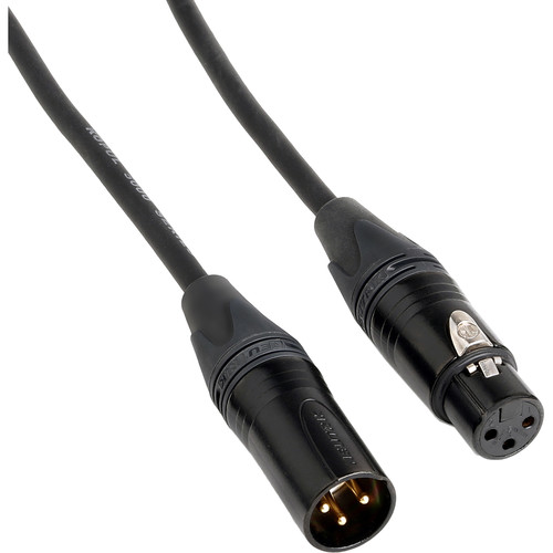 Kopul Premier Quad Pro 5000 Series Neutrik XLR M to XLR F Microphone Cable (10' Black)