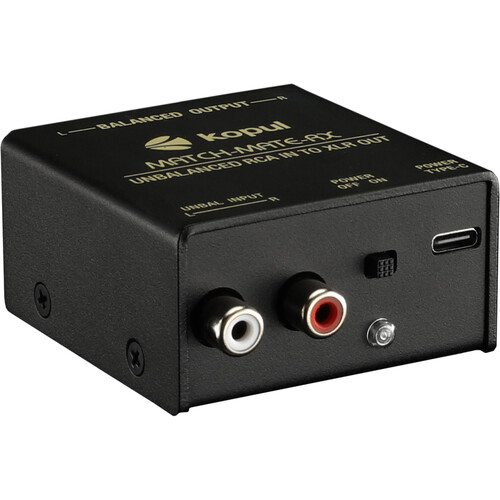 Kopul MATCH-MATE-RX Inline Stereo RCA to XLR Signal Converter
