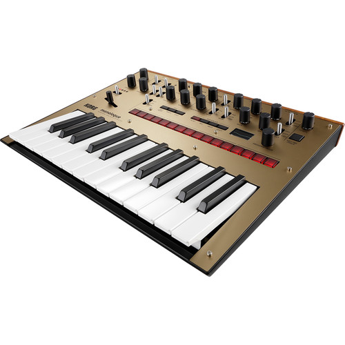 Korg monologue Gold Monophonic Analog Synthesizer w/Analog Cases Unison Case