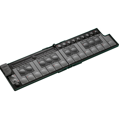 Korg nanoKEY Fold Slimline Foldable MIDI Keyboard Controller (Green)