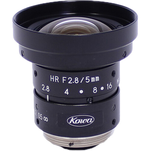 Kowa LM5JC1M C-Mount 5mm Fixed Focal Lens