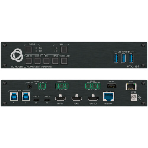 Kramer MTX2-42-T 4x2 4K60 USB-C/HDMI Matrix Transmitter