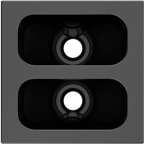 Kramer Passthrough Module (2 Holes Black)