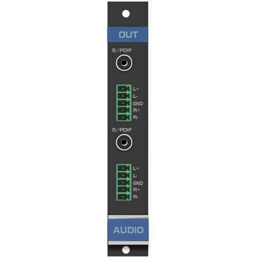 Kramer 2-Output Analog & Digital Audio Card for VS-1616D Matrix Switcher (F-16)